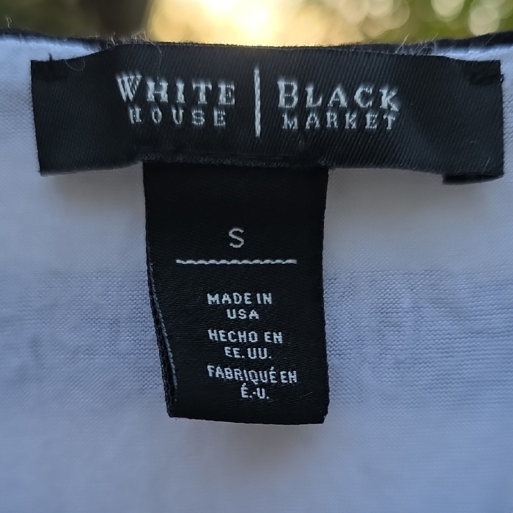 White House Black Market Elegant Black and White Dress - Picture 2 of 3